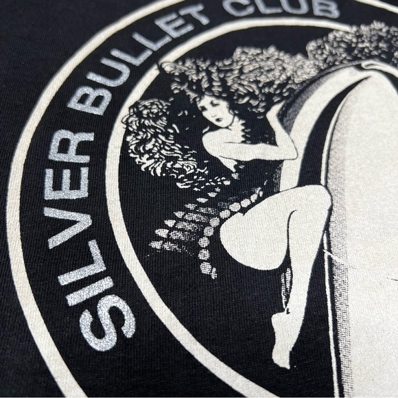 NWOT Bob Seger Silver Bullet Club Logo Graphic {Hanes} T-Shirt Black Unisex 2XL - Picture 4 of 5